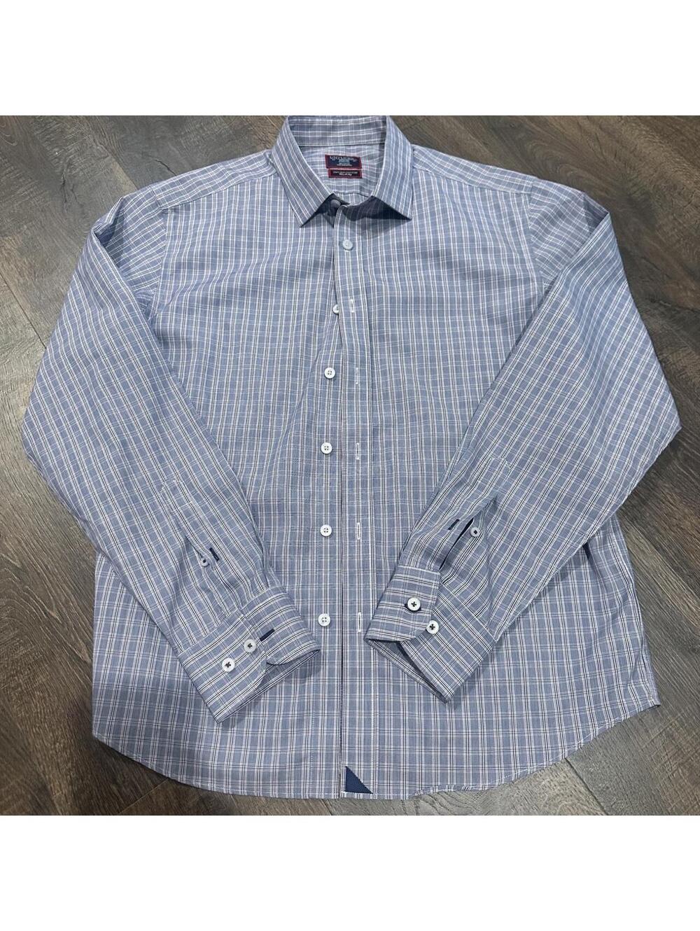 UNTUCKit Men's Blue and Multi Shirt